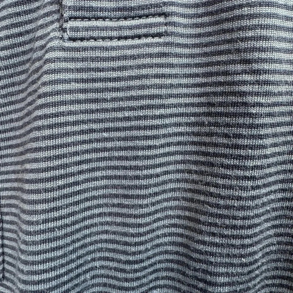 Linksoul‎ Mens Short Sleeve Blue Stripe Polo Shirt with Pocket Size XL - Picture 4 of 5